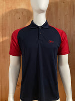 REEBOK Adult T-Shirt Tee Shirt L Lrg Large Dark Blue Polo