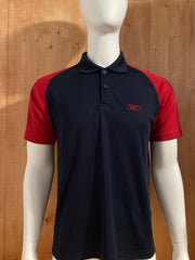 REEBOK Adult T-Shirt Tee Shirt L Lrg Large Dark Blue Polo