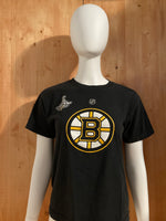 REEBOK "BOSTON BRUINS" TIM THOMAS 80 NHL HOCKEY Graphic Print Unisex Kids Youth T-Shirt Tee Shirt L Large Lrg Black Shirt