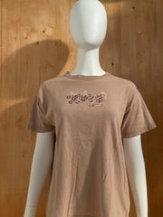 REEBOK Graphic Print Kids Youth Unisex T-Shirt Tee Shirt XL Xtra Extra Large Light Brown Shirt