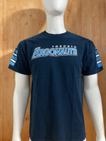 REEBOK "TORONTO ARGONAUTS" Graphic Print Adult T-Shirt Tee Shirt L Lrg Large Dark Blue Shirt