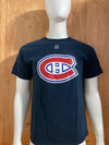 REEBOK " BRIAN GIONTA" MONTREAL CANADIENS #21 NHL HOCKEY Graphic Print Adult T-Shirt Tee Shirt S SM Small Dark Blue Shirt