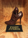 Ralph Lauren Leather Latisha 4 Inch High-Heel Boots