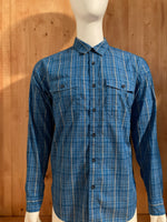 ROYAL ROBBINS STANDARD FIT Adult T-Shirt Tee Shirt L Lrg Large Blue Long Sleeve Shirt