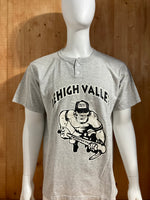 RUSSELL "LEHIGH VALLEY PROSPECTS" VTG VINTAGE 1980's 80's Graphic Print Adult Mens Men T-Shirt Tee Shirt XL Extra Xtra Large Gray Shirt