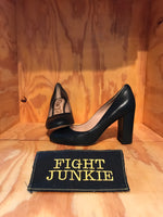 SAM EDELMAN STILLSON Women's Size 6 Pump 3.5 Inch Chunky Heels Shoes Black