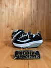 SKECHERS SKETCHERS FITNESS Women 7.5 Running Training Shoes Sneakers Black & White
