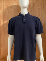 TOMMY HILFIGER CUSTOM FIT Polo Adult T-Shirt Tee Shirt XXL 2XL Blue 2011