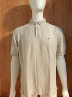 TOMMY HILFIGER T-Shirt Tee Shirt XL Extra Large Xtra Lrg Eggshell 2008 Polo