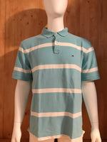 TOMMY HILFIGER T-Shirt Tee Shirt XL Extra Large Xtra Lrg Striped Stripe 2008 Polo