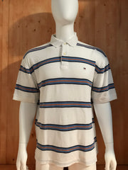 TOMMY HILFIGER Adult T-Shirt Tee Shirt XL Extra Large Xtra Lrg Striped 2006 Polo Shirt