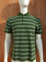 TOMMY HILFIGER Adult T-Shirt Tee Shirt L Large Lrg Striped 2007 Polo Shirt