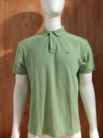 TOMMY HILFIGER Adult T-Shirt Tee Shirt L Large Lrg Light Green 2011 Polo Shirt