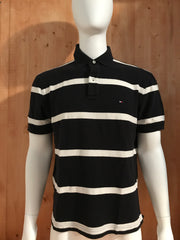 TOMMY HILFIGER Adult T-Shirt Tee Shirt L Large Lrg Striped Strip 2010 Polo Shirt