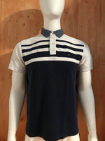 TOMMY HILFIGER CUSTOM FIT Adult T-Shirt Tee Shirt L Large Lrg Striped Stripe 2014 Polo Shirt