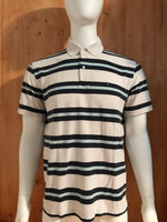 TOMMY HILFIGER Adult T-Shirt Tee Shirt L Large Lrg Striped Stripe 2009 Polo Shirt
