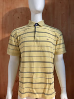 TOMMY HILFIGER Adult T-Shirt Tee Shirt XL Extra Large Striped Stripe Polo Shirt
