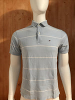 TOMMY HILFIGER Adult T-Shirt Tee Shirt M Medium MD Striped Stripe Polo Shirt