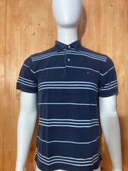 TOMMY HILFIGER Adult T-Shirt Tee Shirt M Medium MD Striped Strip 2009 Polo Shirt