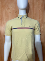 TOMMY HILFIGER Adult T-Shirt Tee Shirt M Medium MD Striped Stripe 2003 Polo Shirt