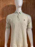 TOMMY HILFIGER VTG 90s CREST LOGO Adult T-Shirt Tee Shirt L Large Lrg Mint Green Polo Shirt