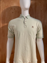 TOMMY HILFIGER VTG 90s CREST LOGO Adult T-Shirt Tee Shirt L Large Lrg Mint Green Polo Shirt