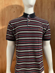 TOMMY HILFIGER VINTAGE VTG CREST T-Shirt Tee Shirt L Lrg Large Striped 2001 Polo