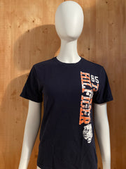 TOMMY HILFIGER Graphic Print Kids Youth Unisex T-Shirt Tee Shirt M MD Medium Dark Blue Shirt
