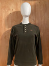 TOMMY HILFIGER Kids Youth Unisex T-Shirt Tee Shirt M MD Medium Dark Green Long Sleeve Polo