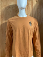 TOMMY HILFIGER DENIM Graphic Print Adult T-Shirt Tee Shirt XL Xtra Extra Large Burnt Orange Long Sleeve Shirt 2006