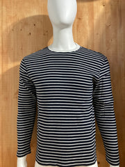 TOMMY HILFIGER EMBROIDERED LOGO Adult T-Shirt Tee Shirt M MD Medium Striped Shirt 2008