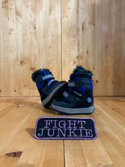 TIMBERLAND THERMOLITE Infant Baby Size 5 Suede Snow Boots Black & Blue