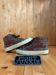 VANS OLD SKOOL SK8-HI Women's Size 7 Fabric & Suede Skateboarding Shoes Sneakers brown 721278