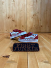 VANS OLD SKOOL Infant Baby Size 5 Canvas & Suede Shoes Sneakers Red & White