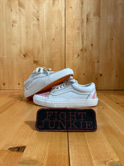 VANS FLOUR SHOP Womens Size 5.5 Low Top Leather Shoes Sneakers White 721278