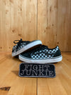 VANS OLD SKOOL PRIMARY CHECK Youth Size 5.5 Low Top Suede & Fabric Shoes Sneakers Black & White 500714